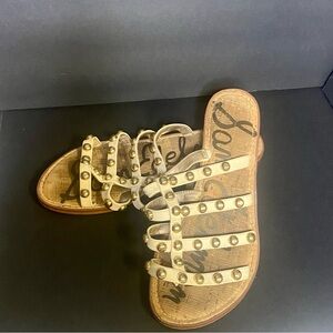 Sam Edelman Tan Studded Sandals